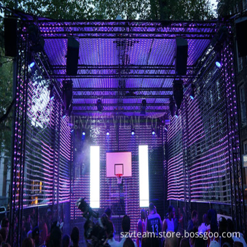 Outdoor Advertising LED Curtain Screen with High Brightness (MJ-P55)